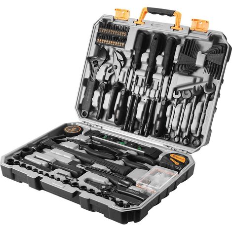 Werkzeugkoffer bestückt 178-teilig Universal-Werkzeugset für Haushalt & Werkstatt (1/5)