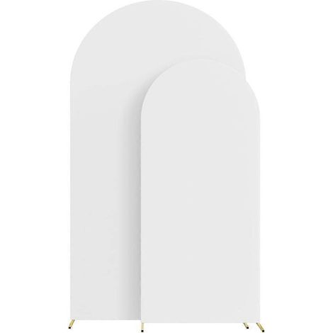 Décoration d'arche de mariage, support de fond d'arche pour décoration de cérémonie de banquet d'anniversaire avec 100 ballons (blanc) (1/5)