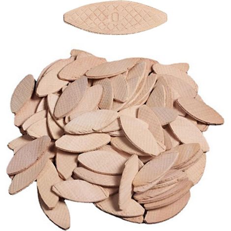 Lamello® 20mm Verbindungsdübel, 100er-Packung, hochwertige Flachdübel aus Buchenholz für Schreiner und Heimwerkerprojekte, für Holzbearbeitungs-/Fräsmaschinen