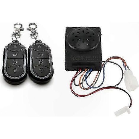 Alarme Vélo Électrique 36V-72V avec Double Télécommandes, Système de Sécurité pour E-Bike, Contrôle à Distance, Dispositif Antivol Universel (1/5)
