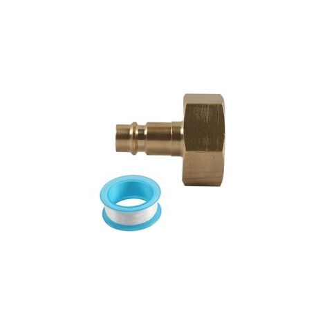 Raccord rapide pour tuyau d'arrosage 3/4 pouce en laiton pour besoins d'arrosage extérieur