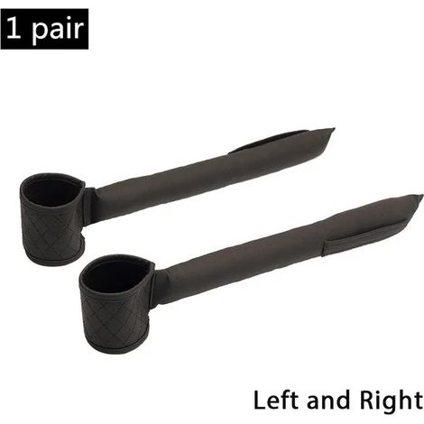 (Noir, 1 lot) Coussinet de remplissage en cuir PU pour poche latérale de siège auto, compatible avec les petits porte-gobelets, les poches latérales et les espaces pour téléphone, portefeuille, clés e (1/5)