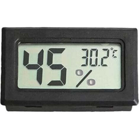 Thermomètre hygromètre numérique portable à écran LCD, mesure précis de la température et de l'humidité avec mise à jour rapide en 10 secondes pour enclos de reptiles, couveuses et zones de stockage (1/5)