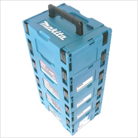 Coffret système Makita Makpac 2 – 5 pièces – Construction robuste avec profilés d'angle double paroi – Largeur 39,5 cm – Hauteur 15,5 cm (1/5)