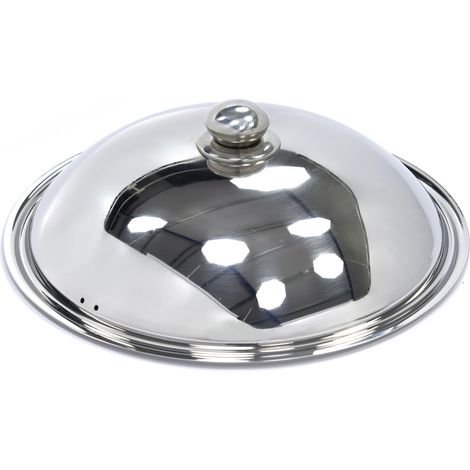 Couvercle pour wok - diam 36cm - inox - Maxima