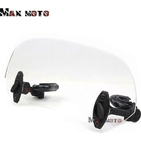 Pour Suzuki V-Strom SV650 SV1000 V-Strom DL650 DL1000 B King Pare-brise réglable, extension de pare-brise, déflecteur de vent verrouillable - Petit modèle transparent (1/5)
