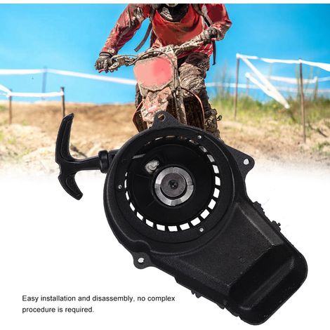 Arrancador de retroceso para motores de 2 tiempos, compatible con motocicletas miniatura de 49 cc y vehículos todoterreno.