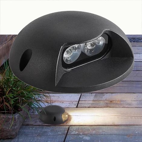 LED Jardin Lumières Enterrées Spot Encastré Au Sol Étanchéité Côté Brille Lumière Souterraine pour Terrasse, Maison Lumière De Paysage(White,2w (1/5)