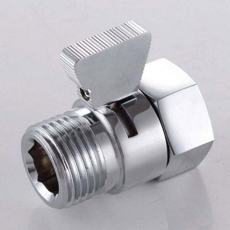 Robinet d'arrêt de douche/douchette/bidet à piston en laiton Contrôle de Débit Pièce de Rechange universelle (1/4)