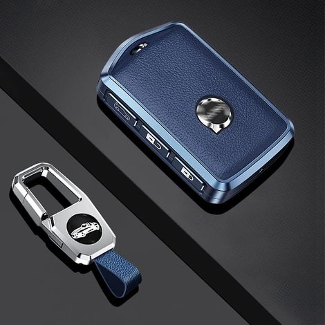 compatible Avec L'tui Pour Cl De Voiture Volvo Smart (bleu), Tui De Protection Avec Porte-cls Pour Volvo Xc60 Xc70 Xc90 C30 S60 S80 S90 V60 V70 V9