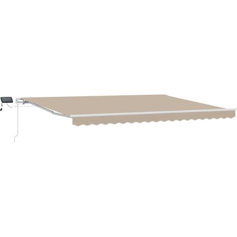 Maison Exclusive - Tenda Retrattile Beige 450 × 300 cm Tessuto e acciaio
