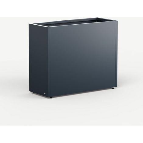 Hohes Herstera PLANTER DIVIDER 40 Metall-Pflanzgefäß Anthrazit 100x40x80 cm
