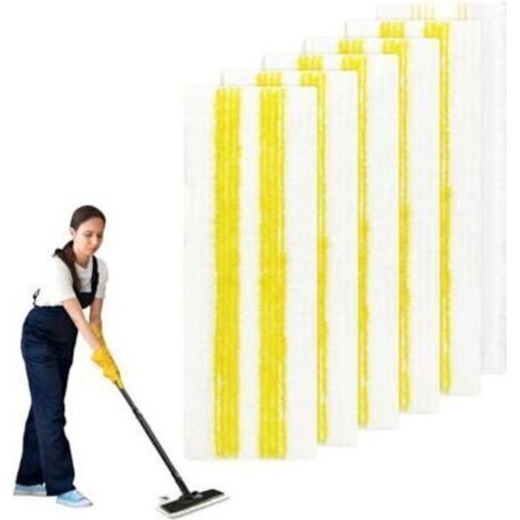 6 Pièces pour Kärcher EasyFix Bonnettes Nettoyeurs Vapeur Serpillere Recharge Kit, pour Kärcher EasyFix SC 1, SC 2, SC 3, SC 4, SC 5 Microfibre Lingette Accessoires, pour Tous Types d