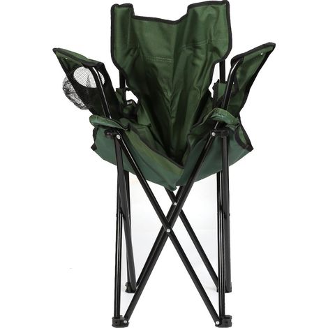 Chaise de Camping Pliante en Plein air, siège Pliable Portable léger Chaise de Camping Pliante avec Porte-gobelet, Chaise de pêche, Chaise de Pique-Nique en Plein air (1/4)
