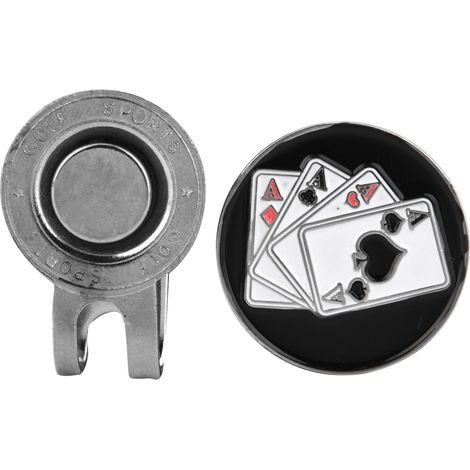 Marqueur de balle magnétique pour casquette de golf en métal durable - Accessoire visière (1/5)