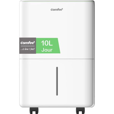 Déshumidificateur Compacte, Absorbe jusqu'à 10L/jour, Mode nuit, Child lock, Minuterie 24H, Réservoir 2,5 L, Pour pièce de 16-31㎡, Aqua Dry 10 (1/5)