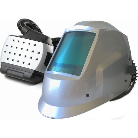 Cagoule de soudure ventilée professionnelle – Protection respiratoire avec ventilation intégrée – Détection automatique IR/UV – Autonomie 7h30 – (1/5)