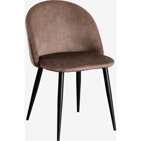 Pack de 4 chaises de salle à manger rembourrées et en acier Kana SKLUM (1/5)