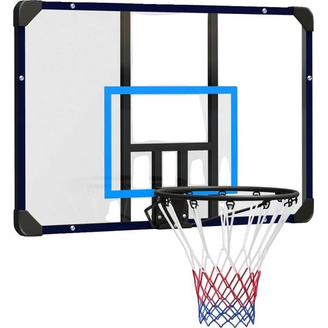 Canestro da basket, tabellone resistente agli urti, robusto cerchio in acciaio, 113x61x73 cm (1/2)
