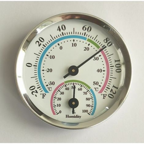 Hygrometer, greenhouse thermometer, garden thermometer, thermometer Hygrometer Wall dial hanging tester of high precision humidity gauge (1/5)