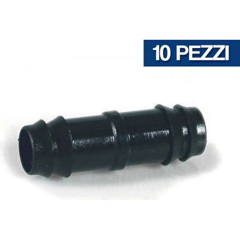 MANICOTTO PER TUBO ALA GOCCIOLANTE GIUNZIONE TUBO IRRIGAZIONE MM 16 PZ 10 24816/10