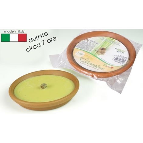 FIACCOLA IN TERRACOTTA CITRONELLA