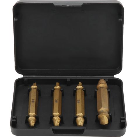 Kit extraction de vis abîmée en acier rapide, double tête pour retirer goujons, jeu d'outils universel (1/5)