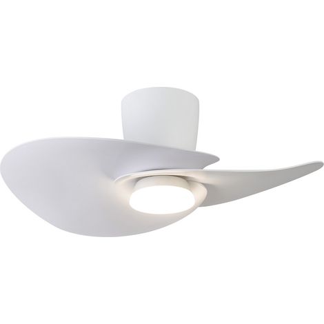 Ventilateur, NENUFAR, Ventilateur plafonnier LED design Blanc en Metal, MANTRA (1/5)