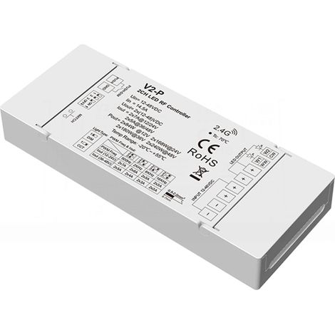 Controlador Tira LED Monocolor/CCT 12-24-48V SKYDANCE V2-P Compatible con Mando RF  Monocolor / CCT