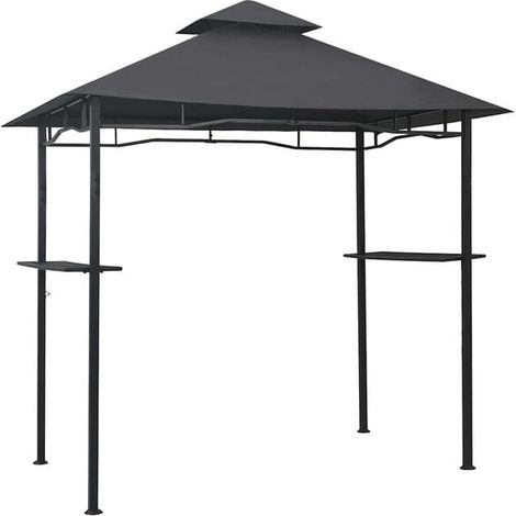 Gazebo barbecue 240x150x255 cm acier sans fumée (1/5)