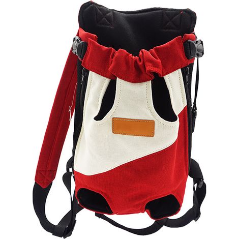 Sac à Dos Porte-Animal - Sac de Transport pour Chien et Chat - Ventilation Supérieure - Portage Avant ou Dos - Pour Randonnée Vélo Camping - 1 Pièce (1/5)