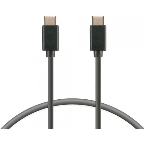 Ksix USB-C to-USB USB-C 12 W, USB 3.0, 1 m, Schwarz
