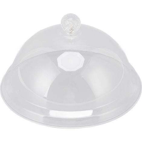 Couvercle alimentaire en acrylique transparent épais, résistant aux chocs et à la poussière, avec poignée, 21 cm. (1/5)