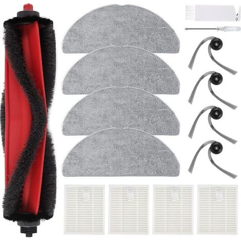 Accesorios de repuesto compatibles con Roborock Q7 M5/M5+ y Q7 L5/L5+: 1 cepillo principal, 4 filtros HEPA, 4 cepillos laterales, 4 mopas. (1/5)