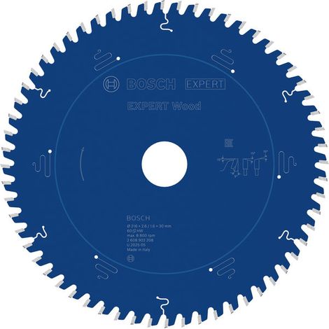 Bosch Wood Circular Saw Blade 216 x 2.6/1.6 x 30 mm T60 2608902208