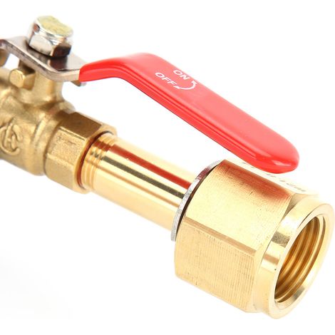 Adaptador de recarga de cilindro de CO2 CGA320 con válvula doble negra para SodaStream de cobre. (1/5)