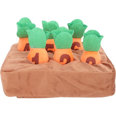 Carotte Crunchy Jouet pour Chien Interactif et Éducatif - Jouet à Mâcher en Peluche pour Chien (1/5)