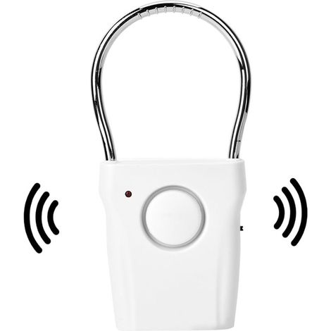 Alarme de poignée de porte à capteur tactile, alarme de sécurité domestique, bouton de sécurité déclenché par vibration, antivol portable, entrée tactile pour appartement, voyage, 120 dB (1/5)