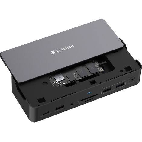 Verbatim CDS-15S Avec fil USB 3.2 Gen 1 (3.1 Gen 1) Type-C Noir, Gris (1/5)
