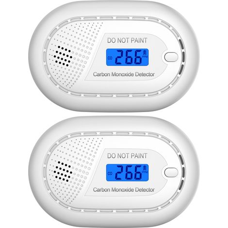 Détecteur de monoxyde de carbone Aroha Safety Pro - Batterie 10 ans - Alarme de CO portable, capteur de CO - 2 pièces (1/5)