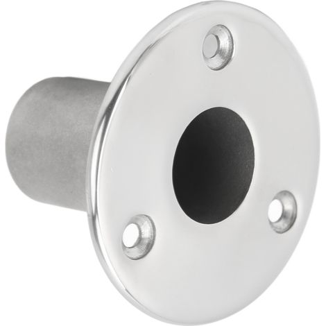 Support 90° en inox 304 pour rambarde bateau, fixation tube 25mm, base de rail marin pour yacht, quincaillerie marine robuste (1/5)
