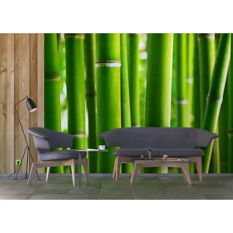 Papier peint intissé - bambous géants - 360x270 cm (1/4)