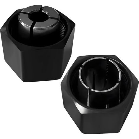 1/4- und 1/2-Zoll-Fräszangenset – 2er-Pack – Gehärteter Stahl – Für Dewalt und Bosch – Kompatibel mit DW618, DW621 und 1617 (1/5)