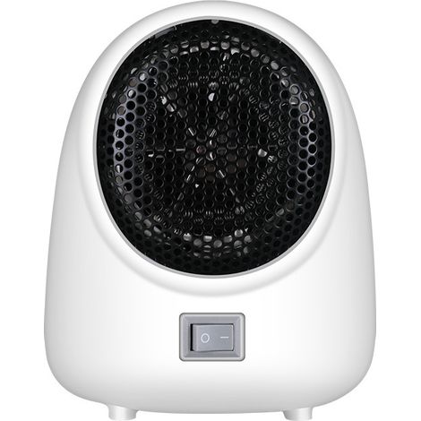 Chauffage d'espace économique silencieux monobloc, radiateur soufflant électrique mobile, radiateur soufflant 400 W, protection contre la surchauffe et le renversement, radiateur soufflant de salle de