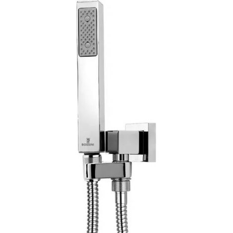SET DOCCIA CON SUPPORTO E PRESA ACQUA MODELLO CUBE 1 GETTO   BOSSINI SRL