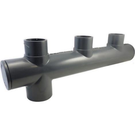 Collecteur piscine ø 50 mm sortie excentrée raccord pvc pression - jardiboutique
