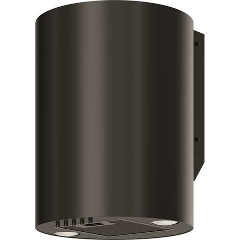 Hotte casquette MAAN Elba Mini WPB 431 – Acier noir – 310mm diamètre – 400mm hauteur – 3 vitesses – 120-300 m³/h – Télécommande – Maas Elektronik (1/5)