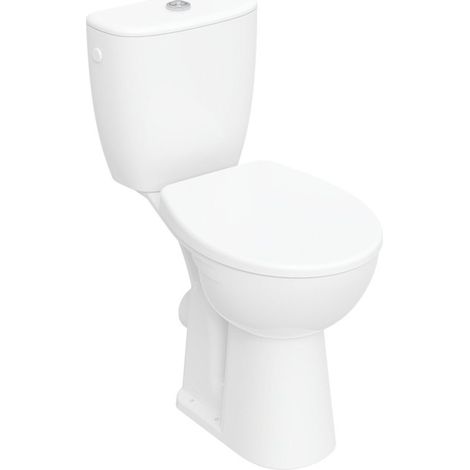 Pack WC au sol Geberit Bastia SH surélevé Rimfree abattant standard blc - GEBERIT 502.767.00.1 (1/2)