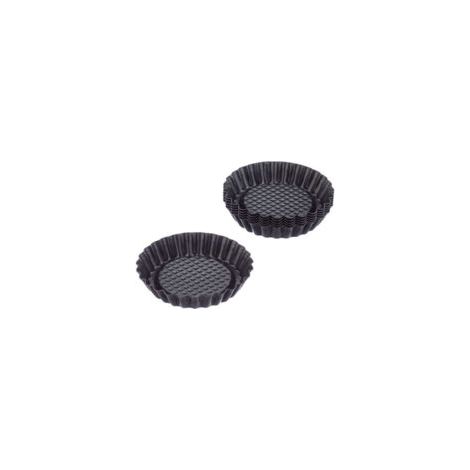Mini tortine classiche (6 pezzi), stampo per tortine da 10 cm, stampo per tortine piccolo, stampo per tortine antiaderente - Crezuo (1/4)