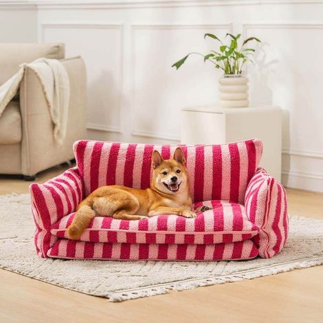 Canapé chien démontable et lavable, chaud pour l'hiver, sommeil profond, grand canapé pour chien, niche canapé pour chien (1/4)